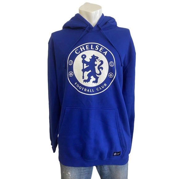 Nike Chelsea FC Club CFC Hoodie Sweatshirt Soccer Football XXL - Picture 1 of 11